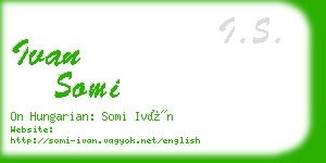 ivan somi business card